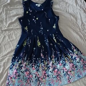 Knitworks Navy Floral Kids Dress